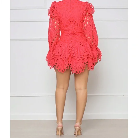 Cute Red mini dress. Perfect for date night or girls night! - Picture 3 of 3